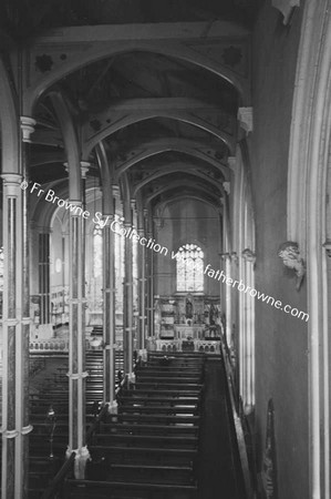 INTERIOR OF CATHOLIC CHURCH SHOWING NEW SANCTUARY